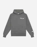REALISM LOGO BACK HOODIE COOL GREY (4)