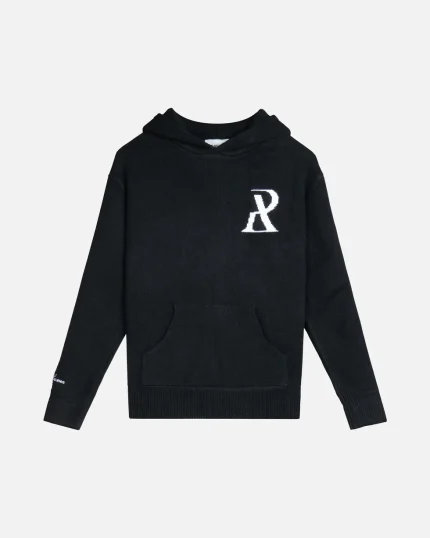 SSS REALISM RADIANT KNIT BLACK HOODIE
