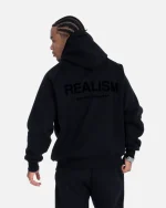 SSS REALISM BACK LOGO OBSIDIAN HOODIE