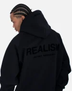 SSS REALISM BACK LOGO OBSIDIAN HOODIE