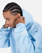 SSS REALISM COURT BOXY SKY BLUE HOODIE