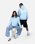 SSS REALISM COURT BOXY SKY BLUE HOODIE