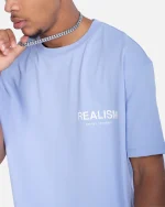 SSS REALISM BACK LOGO TEE SKY PURPLE