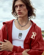 SSS REALISM LEGACY ZIP CARMINE HOODIE WASHED
