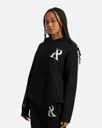 SSS REALISM RADIANT KNIT BLACK HOODIE