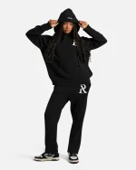 SSS REALISM RADIANT KNIT BLACK HOODIE