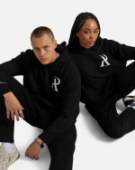 SSS REALISM RADIANT KNIT BLACK HOODIE