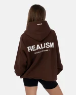 SSS REALISM BACK LOGO MOCHA HOODIE