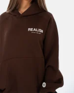 SSS REALISM BACK LOGO MOCHA HOODIE