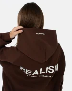 SSS REALISM BACK LOGO MOCHA HOODIE