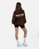 SSS REALISM BACK LOGO MOCHA HOODIE