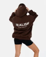 SSS REALISM BACK LOGO MOCHA HOODIE