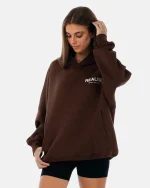 SSS REALISM BACK LOGO MOCHA HOODIE
