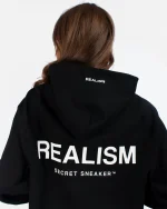 SSS REALISM BACK LOGO BLACK HOODIE