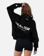 SSS REALISM BACK LOGO BLACK HOODIE