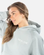 SSS REALISM BACK LOGO SLATE HOODIE SUB