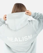 SSS REALISM BACK LOGO SLATE HOODIE SUB