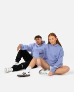 SSS REALISM COURT BOXY PURPLE HOODIE LILAC