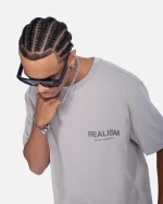 SSS REALISM BACK LOGO TEE SMOKE