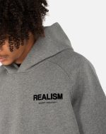 SSS REALISM BACK LOGO DARK HEATHER HOODIE