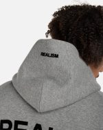 SSS REALISM BACK LOGO DARK HEATHER HOODIE