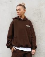 SSS REALISM BACK LOGO MOCHA HOODIE