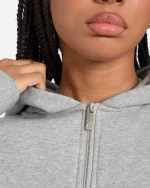 SSS REALISM RADIANT ZIP GREY MARLE HOODIE