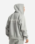 SSS REALISM RADIANT ZIP GREY MARLE HOODIE
