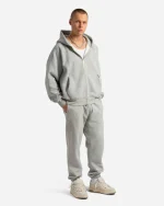 SSS REALISM RADIANT ZIP GREY MARLE HOODIE