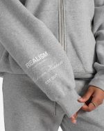 SSS REALISM RADIANT ZIP GREY MARLE HOODIE