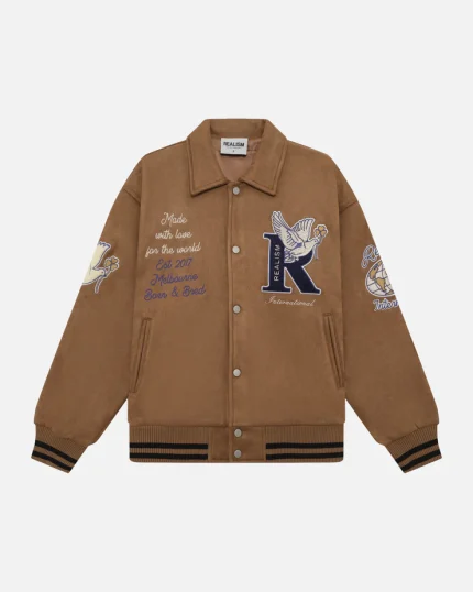 REALISM WORLDWIDE COACHES JACKET TAN