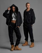 SSS REALISM RADIANT ZIP BLACK HOODIE