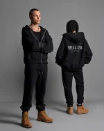 SSS REALISM RADIANT ZIP BLACK HOODIE