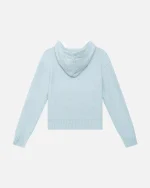SSS REALISM VIVANT KNIT ZIP HOODIE BLUE POWDER