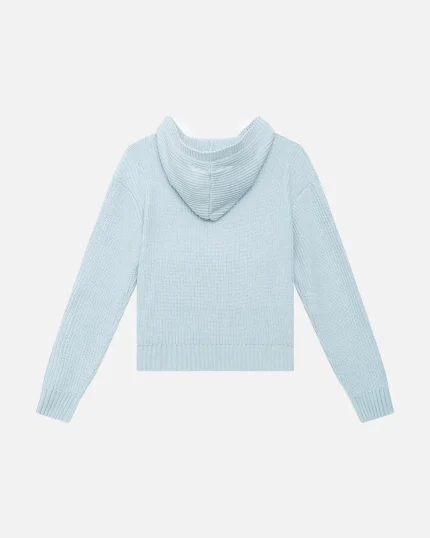 SSS REALISM VIVANT KNIT ZIP HOODIE BLUE POWDER