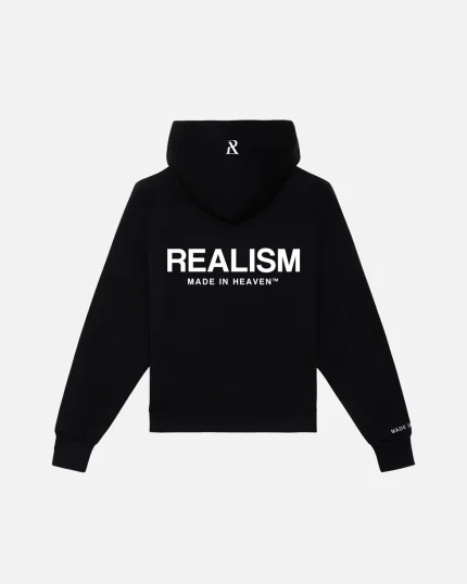 SSS REALISM HEAVEN LOGO BLACK HOODIE