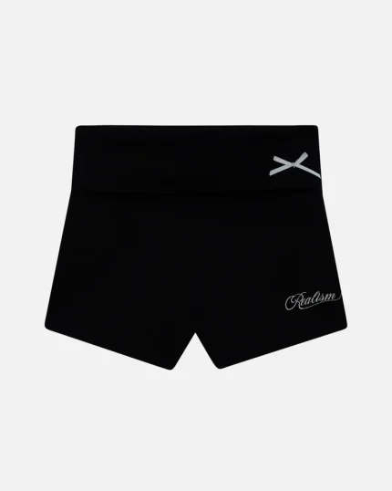 REALISM SCRIPT FOLDOVER SHORTS BLACK