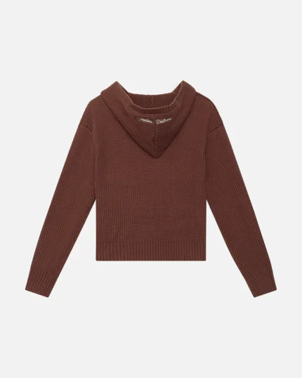 SSS REALISM VIVANT KNIT ZIP REDWOOD HOODIE
