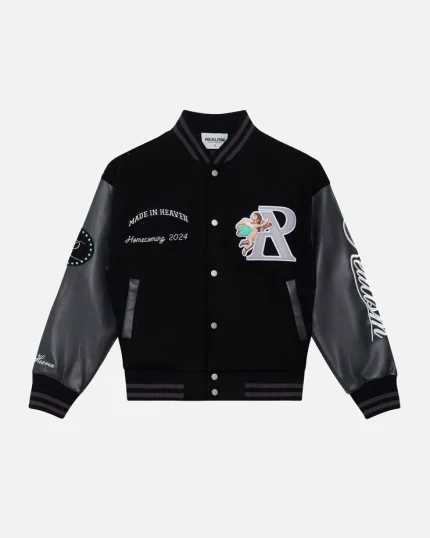 REALISM HOMECOMING VARSITY JACKET BLACK