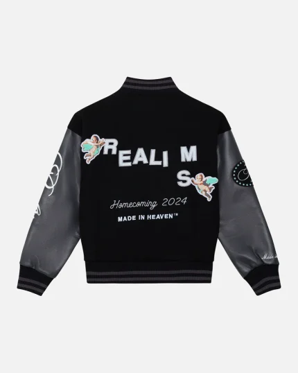 REALISM HOMECOMING VARSITY JACKET BLACK