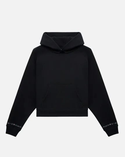SSS REALISM GLIMMER LOGO BLACK HOODIE