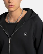 SSS REALISM RADIANT ZIP BLACK HOODIE