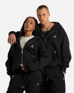 SSS REALISM RADIANT ZIP BLACK HOODIE