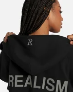 SSS REALISM RADIANT ZIP BLACK HOODIE