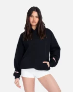 SSS REALISM COURT BOXY MIDNIGHT PEACH HOODIE