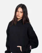 SSS REALISM COURT BOXY MIDNIGHT PEACH HOODIE