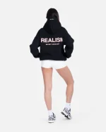 SSS REALISM COURT BOXY MIDNIGHT PEACH HOODIE