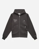 SSS REALISM REALM OF ANGELS ZIP ASPHALT HOODIE