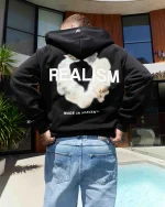SSS REALISM HALO ZIP BLACK HOODIE