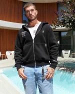 SSS REALISM HALO ZIP BLACK HOODIE